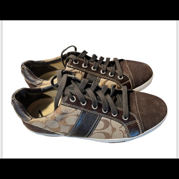 Mens coach sneakers 9.5 - Picture 3 of 7